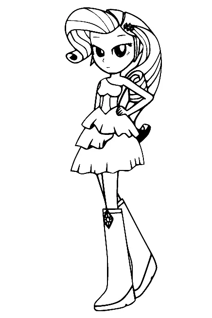 Desenhos de Equestria Girls Para Colorir 41