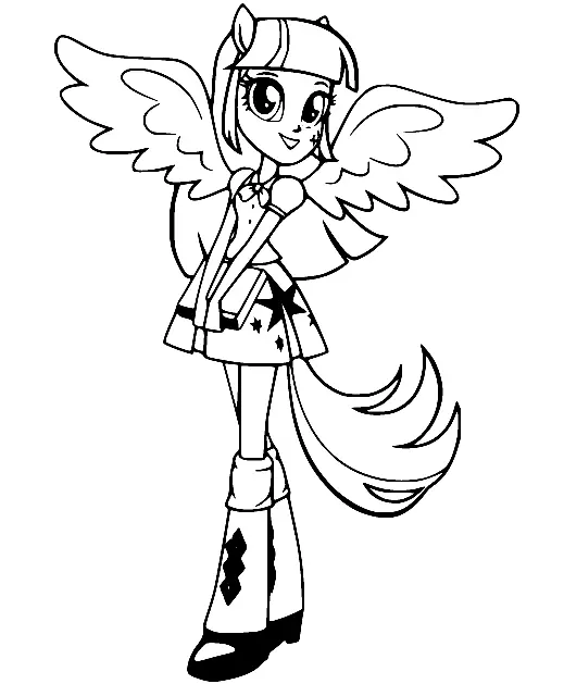 Desenhos de Equestria Girls Para Colorir 43