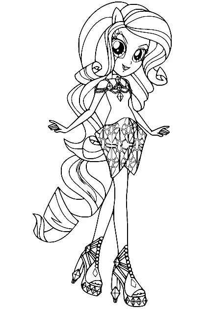 Desenhos de Equestria Girls Para Colorir 45