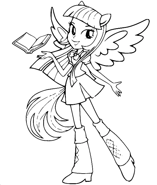 Desenhos de Equestria Girls Para Colorir 46