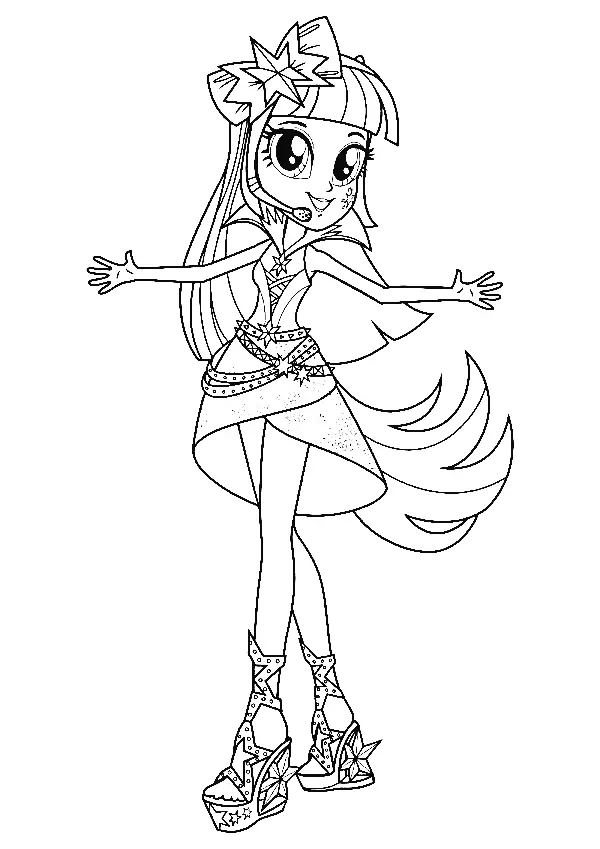 Desenhos de Equestria Girls Para Colorir 48