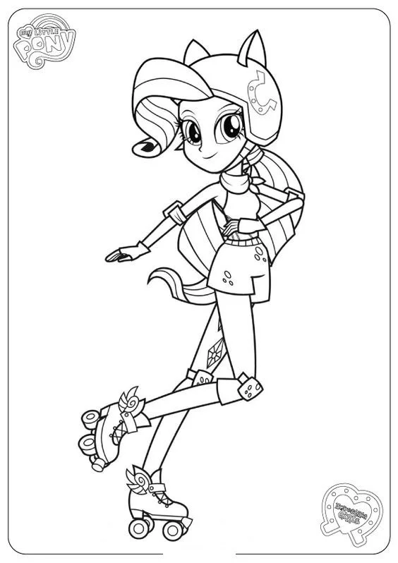 Desenhos de Equestria Girls Para Colorir 5