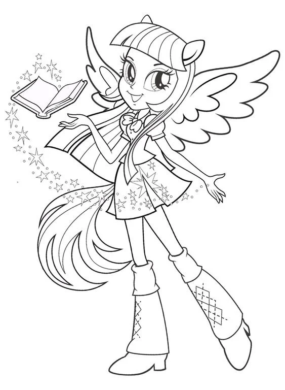 Desenhos de Equestria Girls Para Colorir 6