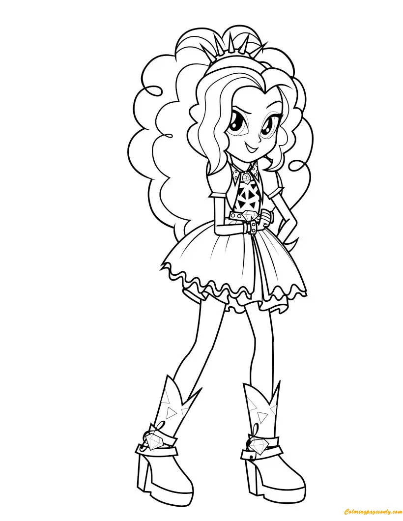 Desenhos de Equestria Girls Para Colorir 7