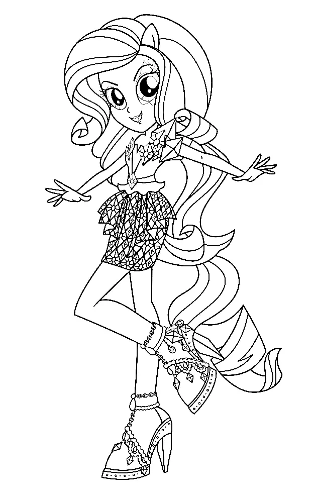 Desenhos de Equestria Girls Para Colorir