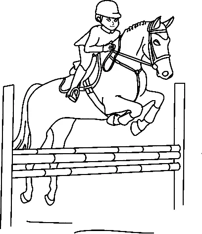 Desenhos de Equestrian Sports Coloring Pages