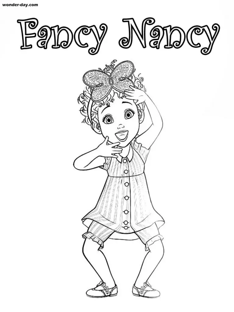 Desenhos de Fancy Nancy Para Colorir 18