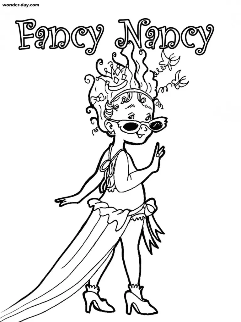 Desenhos de Fancy Nancy Para Colorir 26