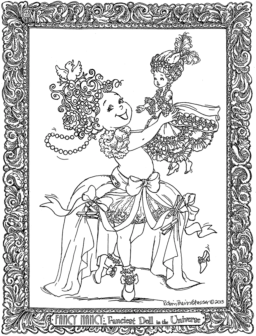 Desenhos de Fancy Nancy Para Colorir 4