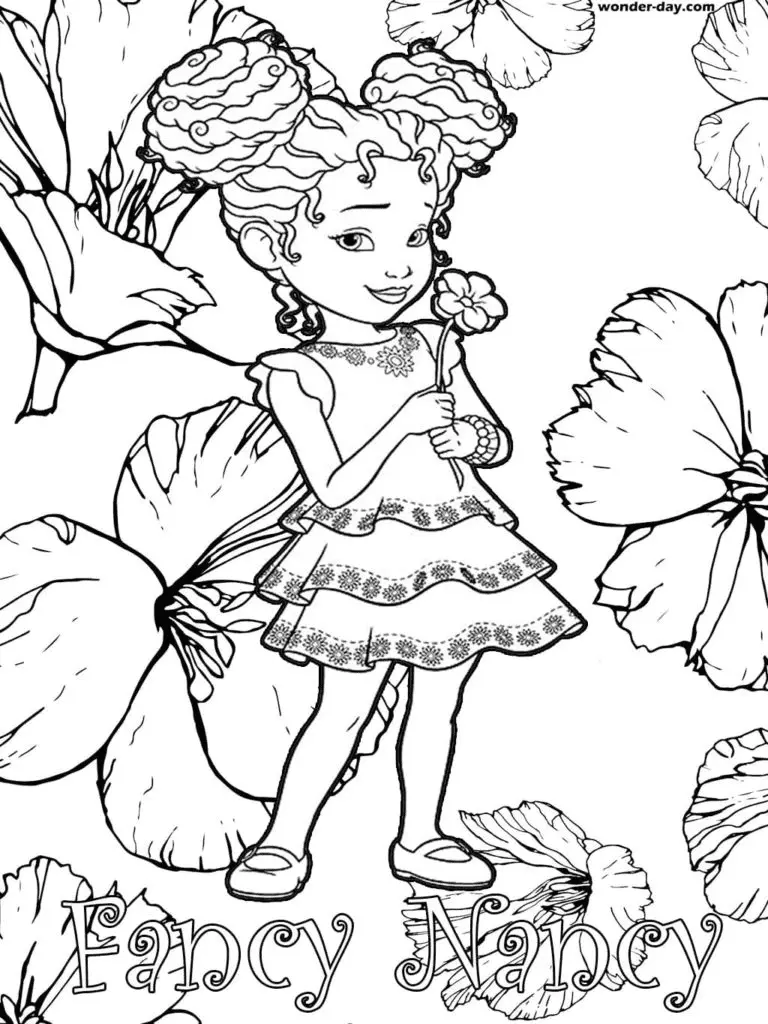 Desenhos de Fancy Nancy Para Colorir 9