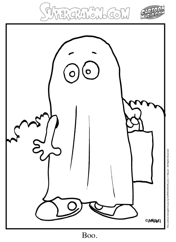 Desenhos de Fantasma Para Colorir 19