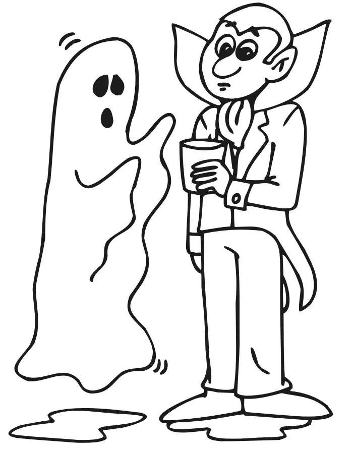 Desenhos de Fantasma Para Colorir 22