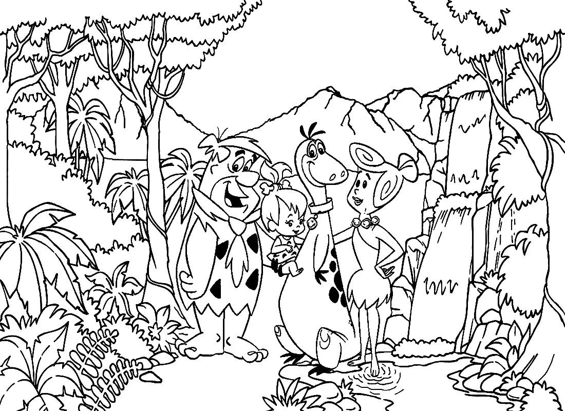 Desenhos de Flintstones Para Colorir 17