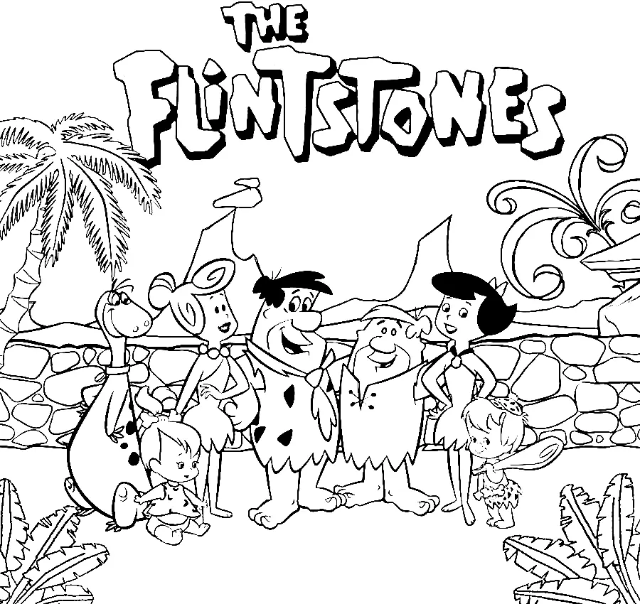 Desenhos de Flintstones Para Colorir 2