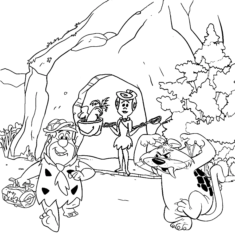 Desenhos de Flintstones Para Colorir 20