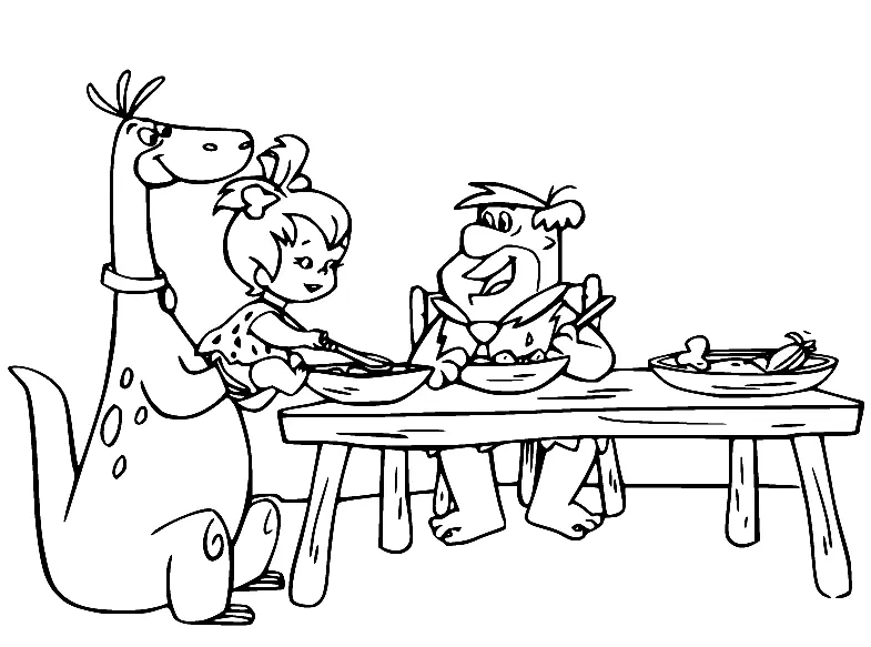 Desenhos de Flintstones Para Colorir 25