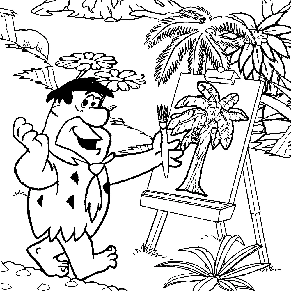 Desenhos de Flintstones Para Colorir 43