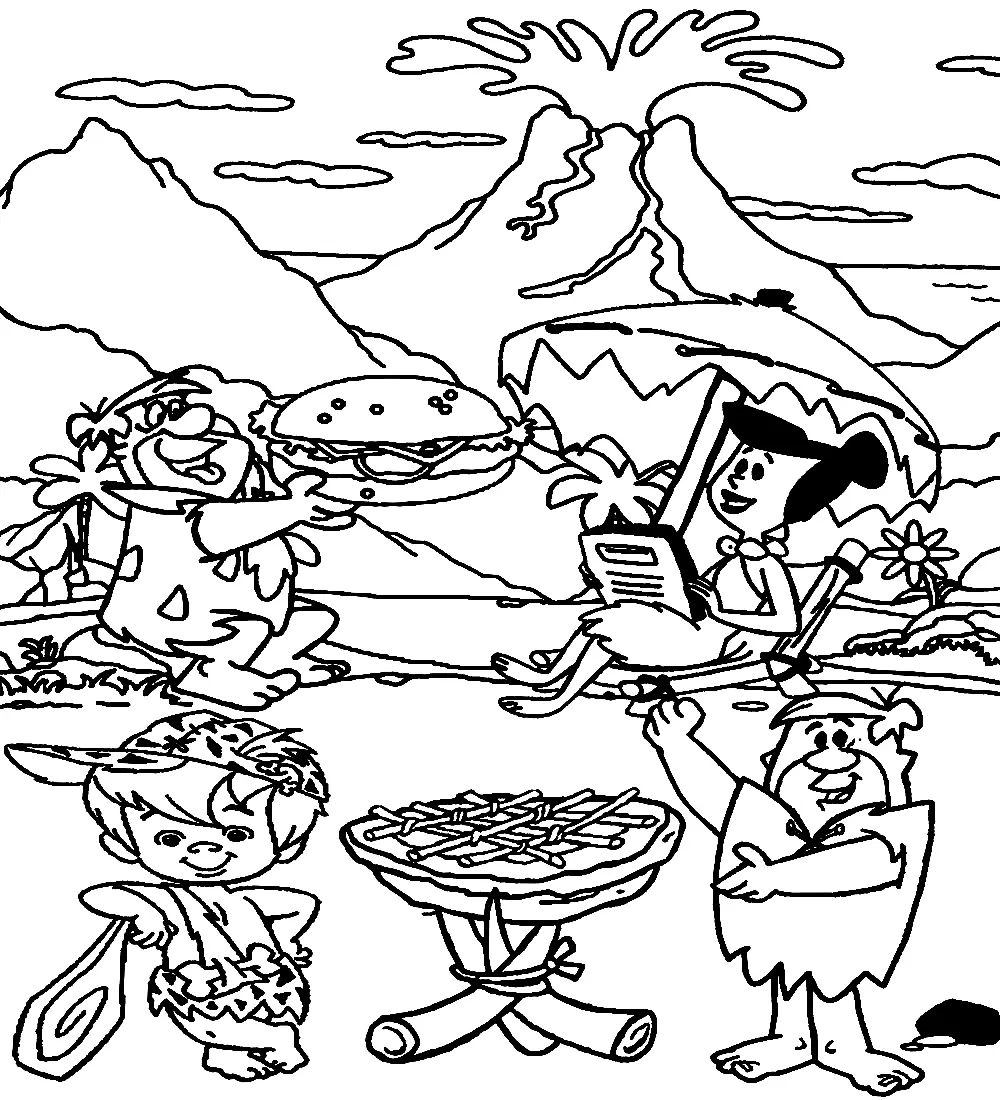 Desenhos de Flintstones Para Colorir 46