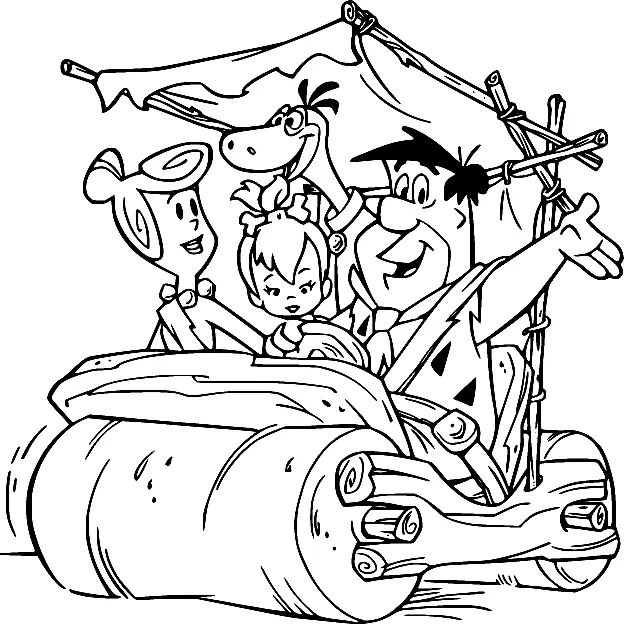 Desenhos de Flintstones Para Colorir 5