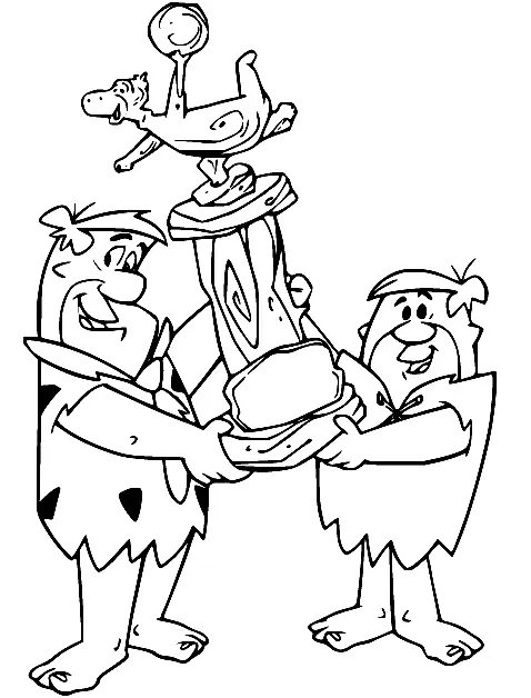 Desenhos de Flintstones Para Colorir