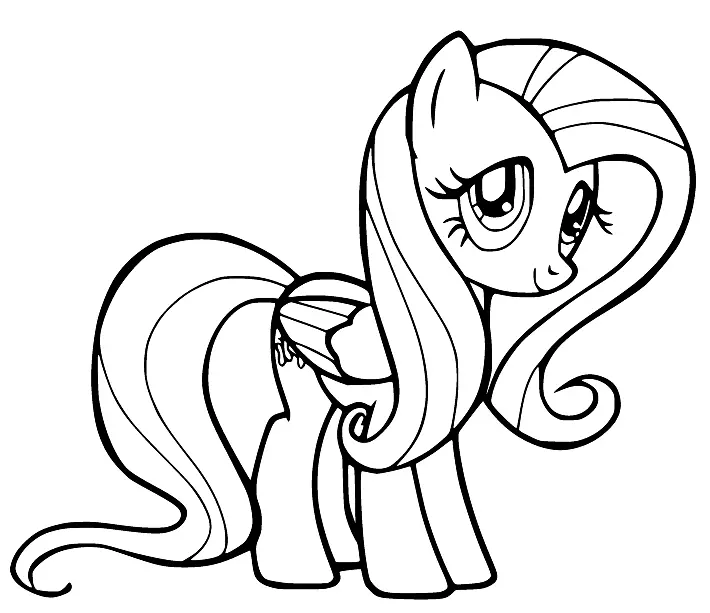 Desenhos de Fluttershy Para Colorir 2