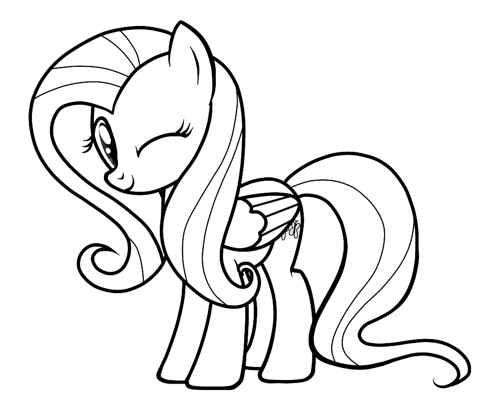 Desenhos de Fluttershy Para Colorir 22