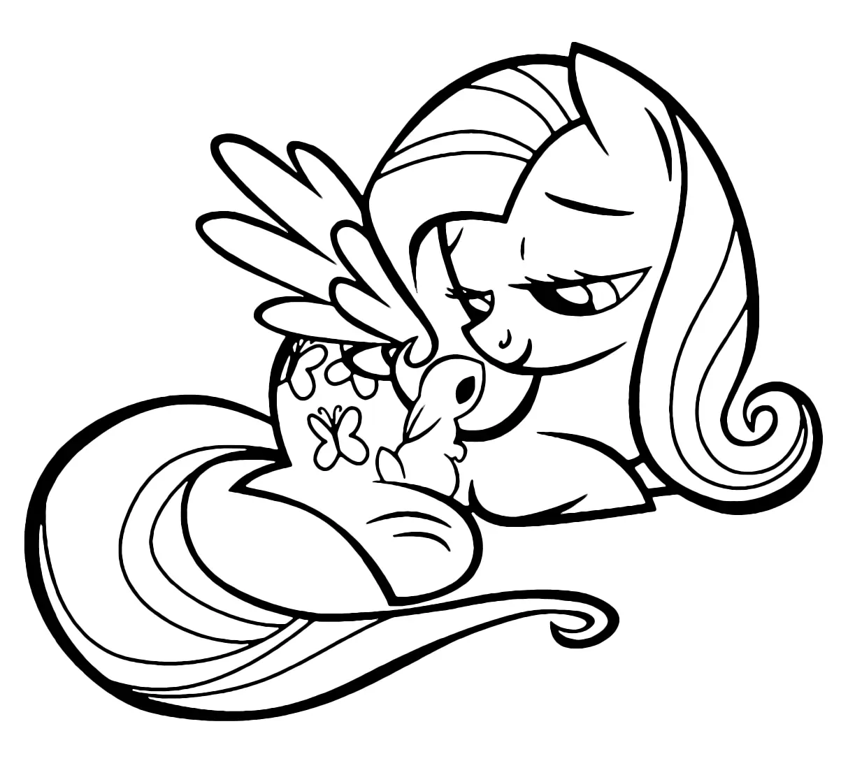 Desenhos de Fluttershy Para Colorir 24