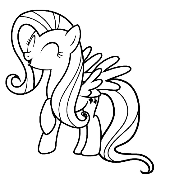 Desenhos de Fluttershy Para Colorir 26