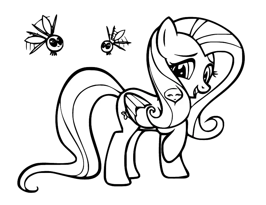 Desenhos de Fluttershy Para Colorir 35