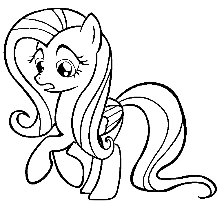 Desenhos de Fluttershy Para Colorir 36