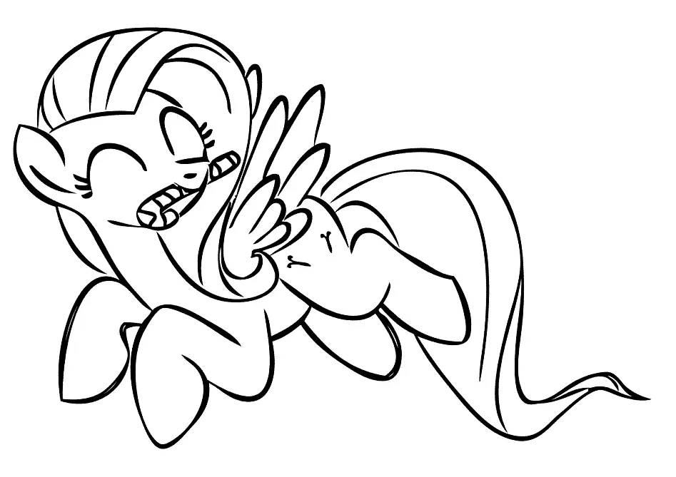 Desenhos de Fluttershy Para Colorir 38