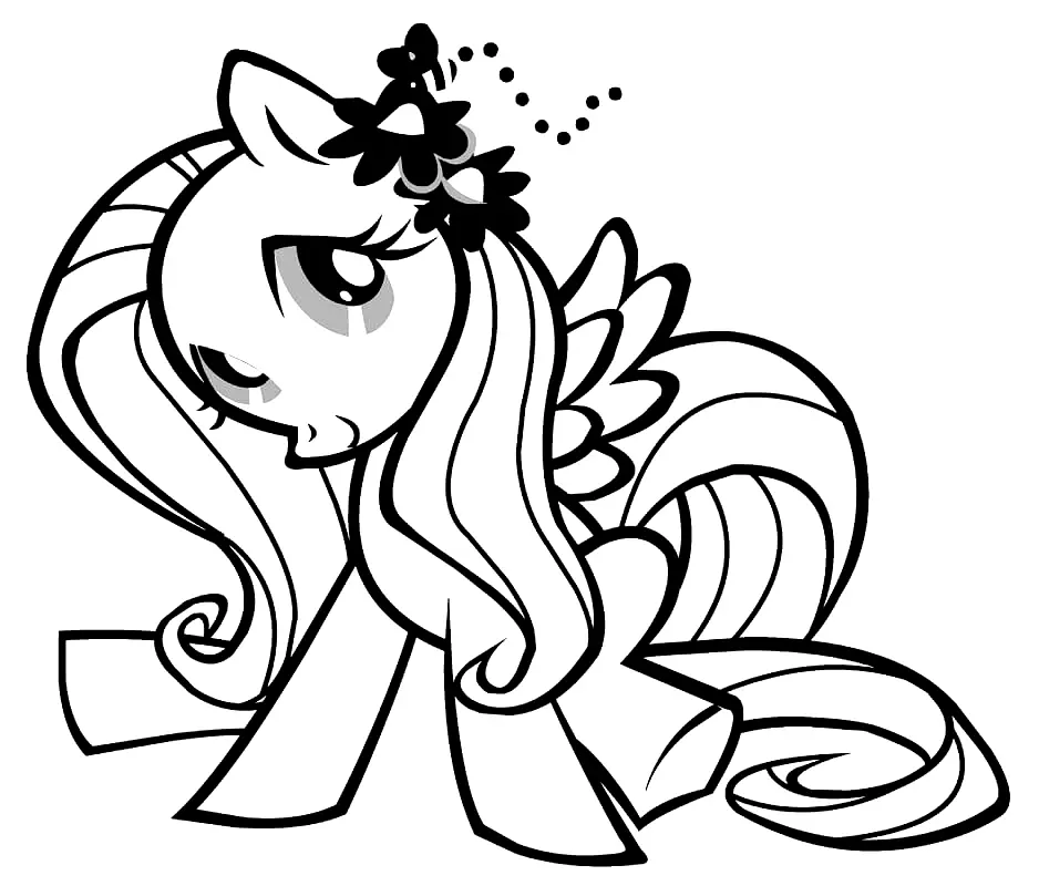 Desenhos de Fluttershy Para Colorir 4