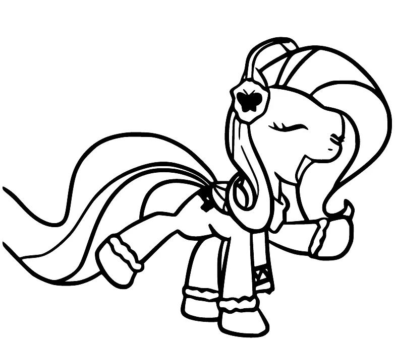 Desenhos de Fluttershy Para Colorir 42