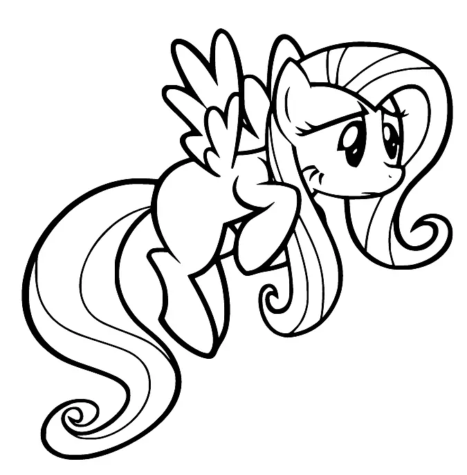 Desenhos de Fluttershy Para Colorir 45