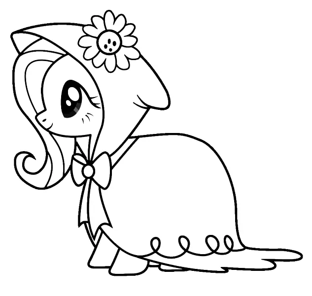 Desenhos de Fluttershy Para Colorir