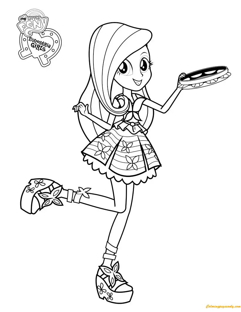 Desenhos de Fluttershy Para Colorir 9