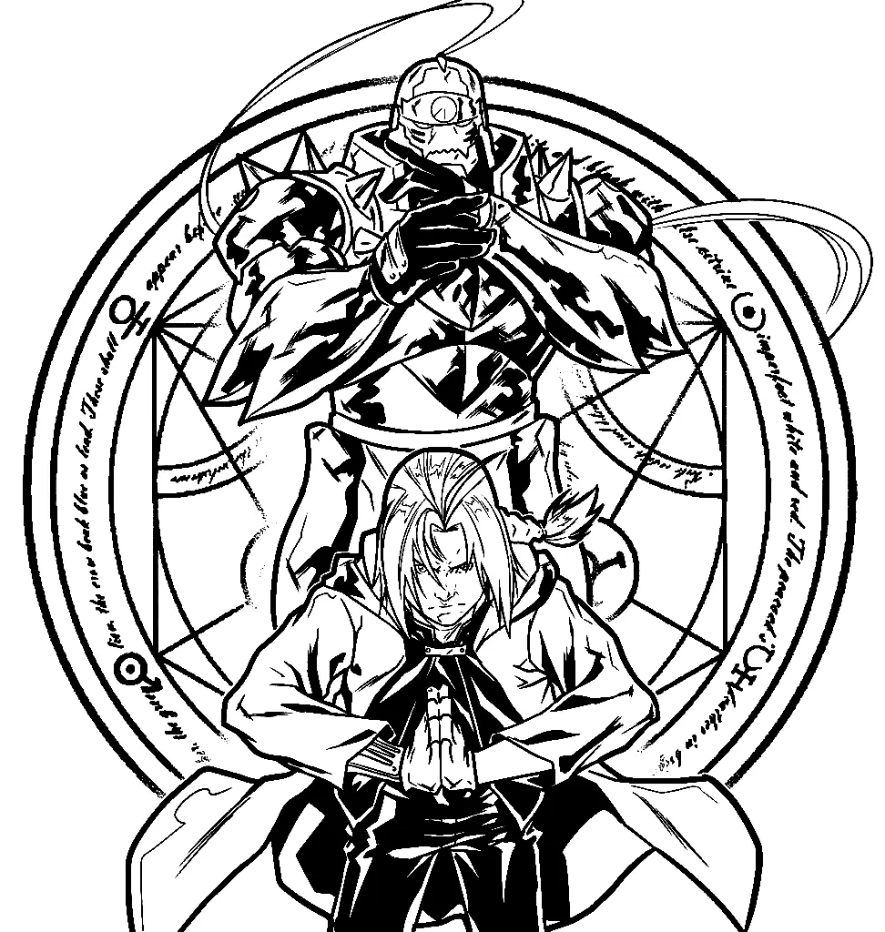 Desenhos de Fullmetal Alchemist Para Colorir 44