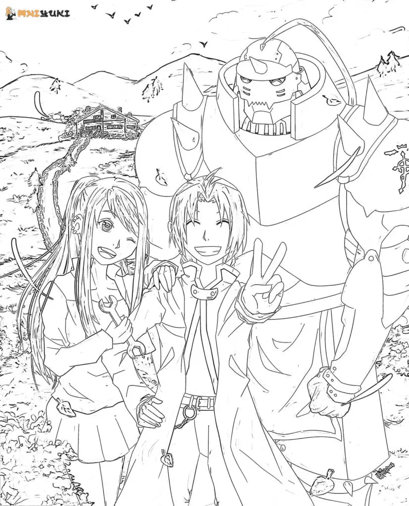 Desenhos de Fullmetal Alchemist Para Colorir 8