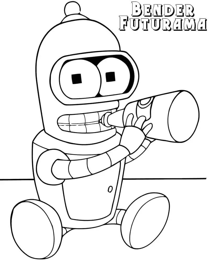 Desenhos de Futurama Para Colorir 13