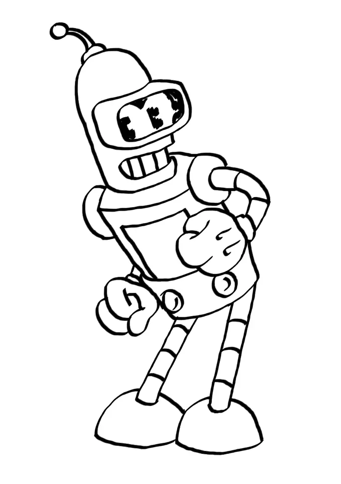 Desenhos de Futurama Para Colorir 15