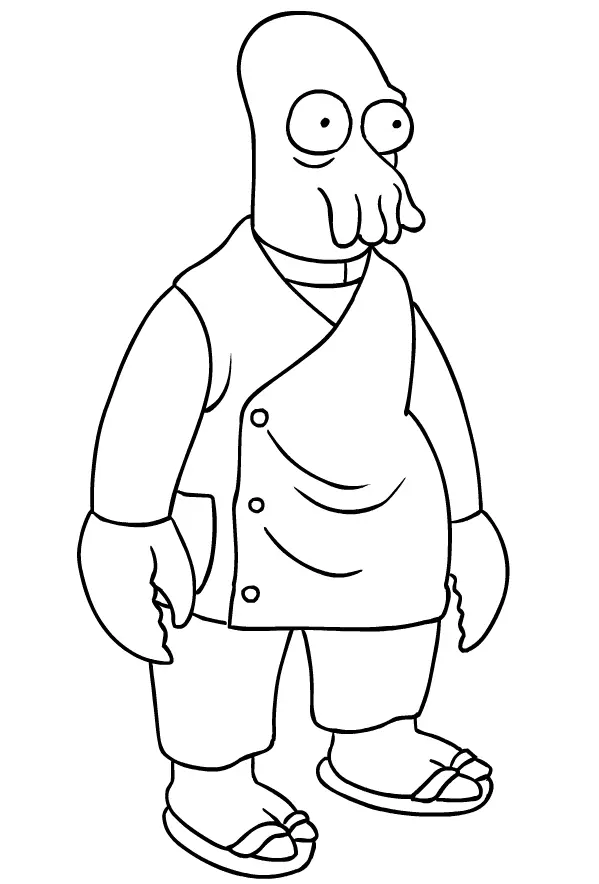 Desenhos de Futurama Para Colorir 23