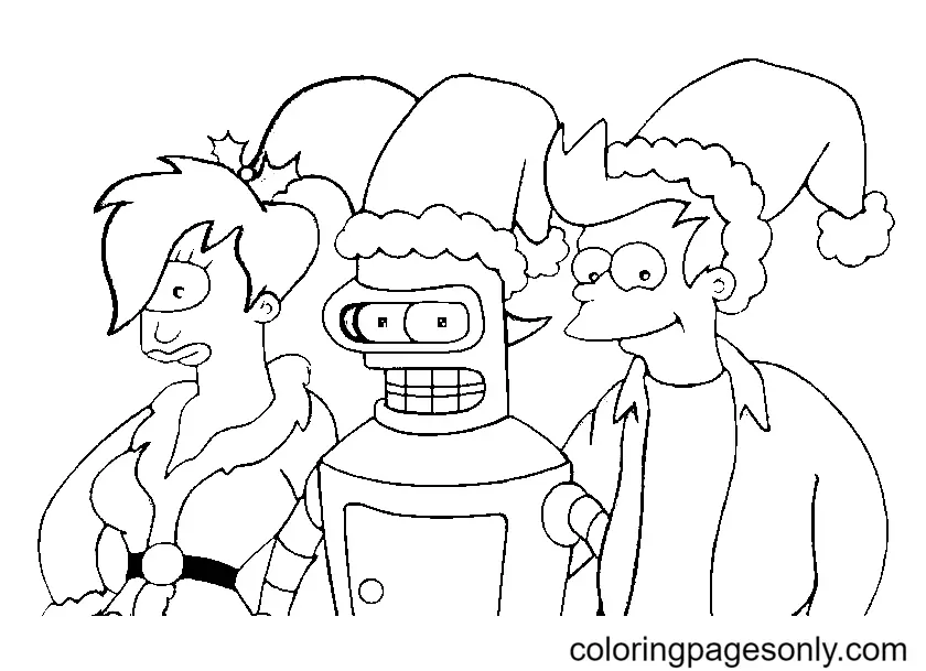 Desenhos de Futurama Para Colorir 25