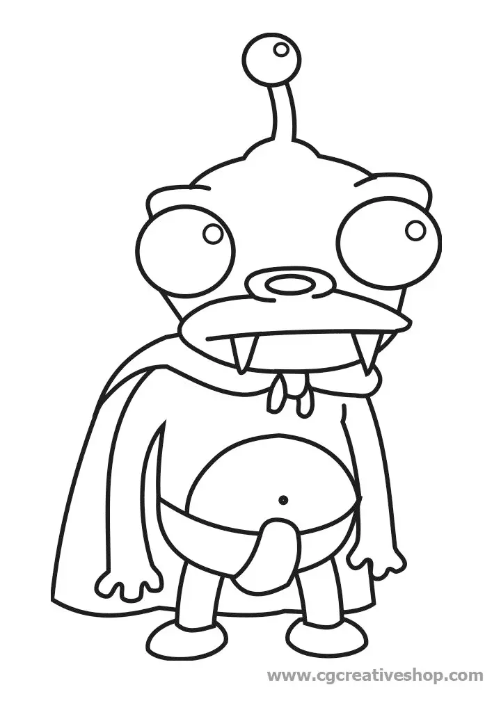 Desenhos de Futurama Para Colorir 27