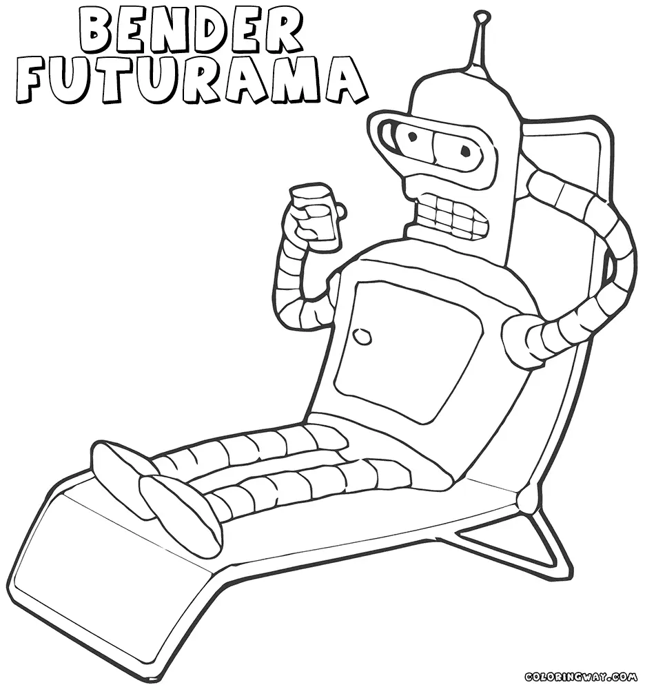 Desenhos de Futurama Para Colorir 30