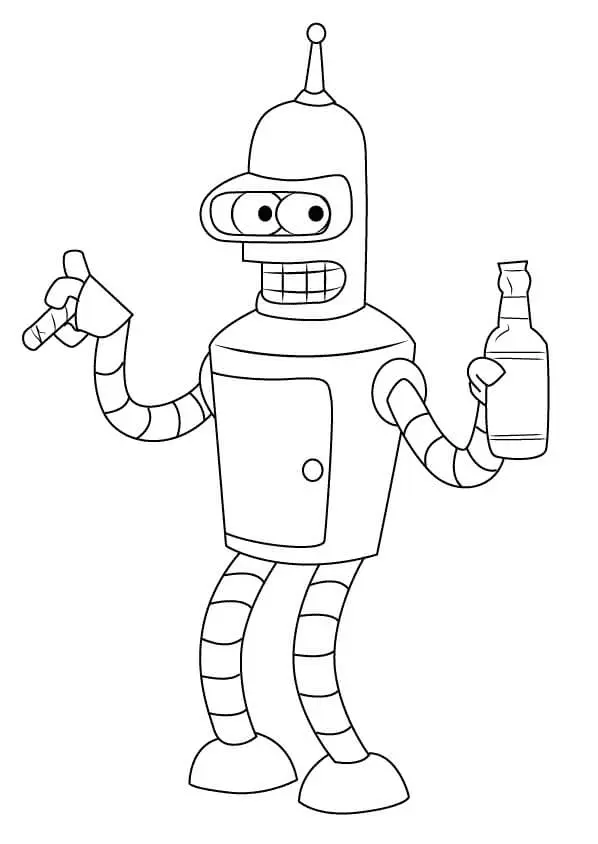 Desenhos de Futurama Para Colorir 38