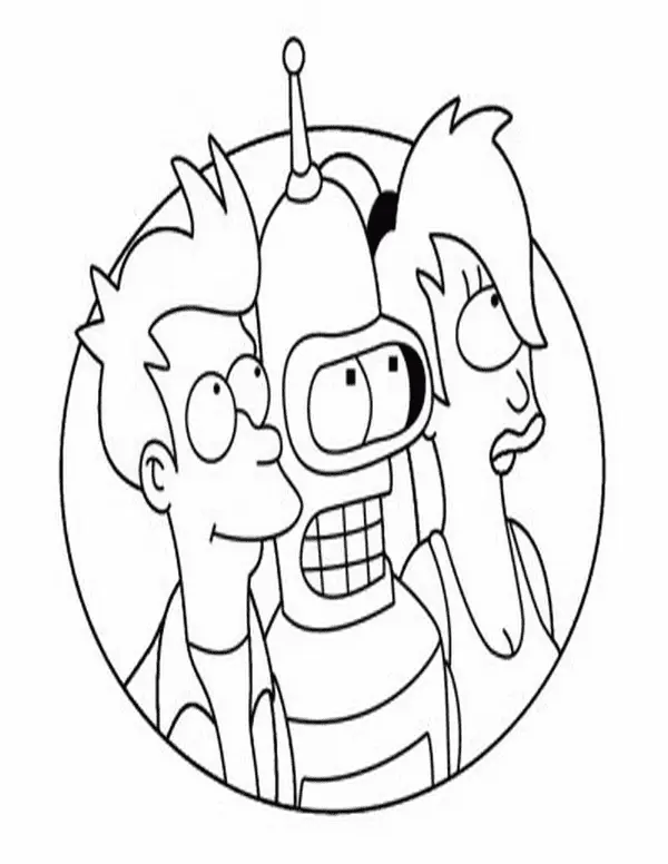 Desenhos de Futurama Para Colorir 45