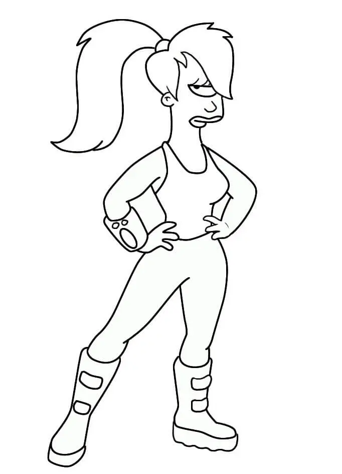 Desenhos de Futurama Para Colorir 48