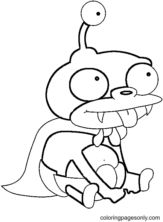 Desenhos de Futurama Para Colorir 5