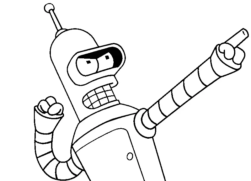 Desenhos de Futurama Para Colorir 7