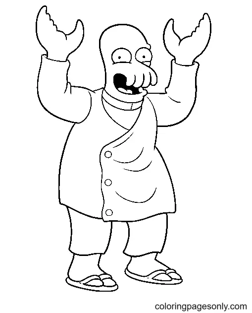 Desenhos de Futurama Para Colorir 8